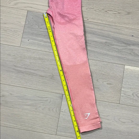 Gymshark Seamless Leggings Women's Size Small Ombre Pink /Orange - Picture 9 of 10